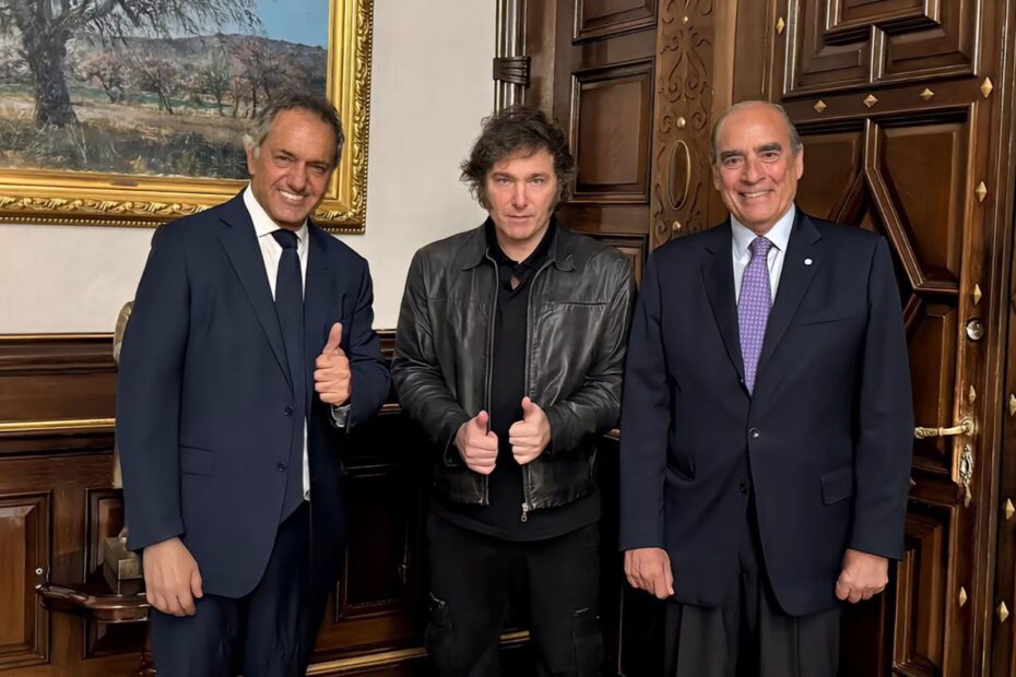 Scioli, Milei, Francos