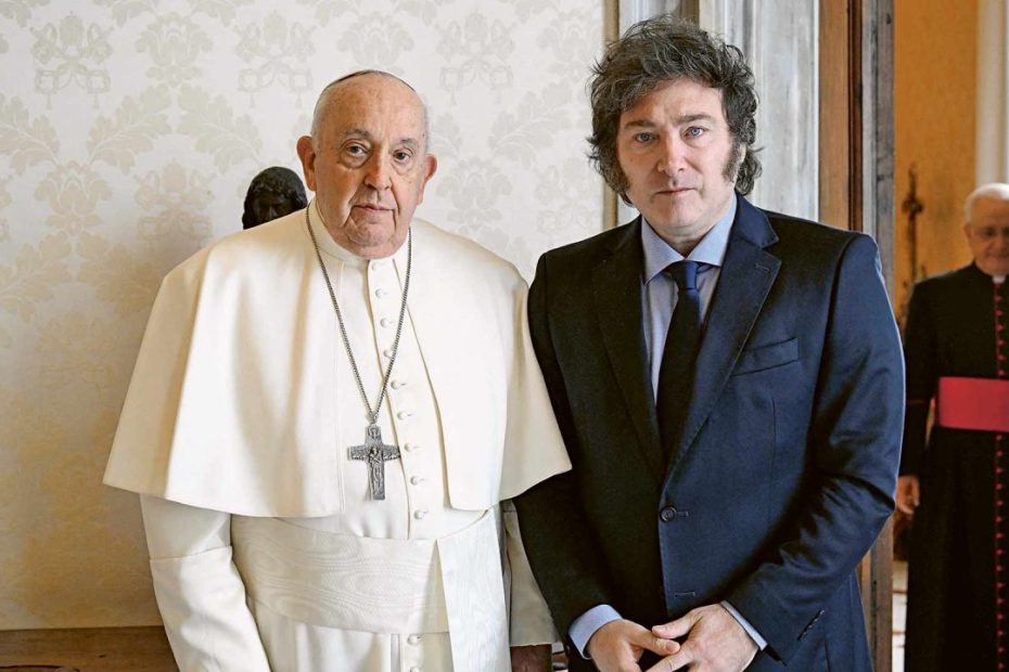 Javier Milei y el Papa Francisco