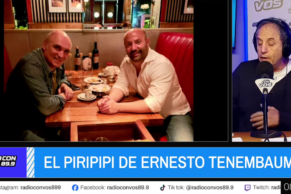 Tenembaum con imagen de José Luis Espert y Diego Spagnuolo